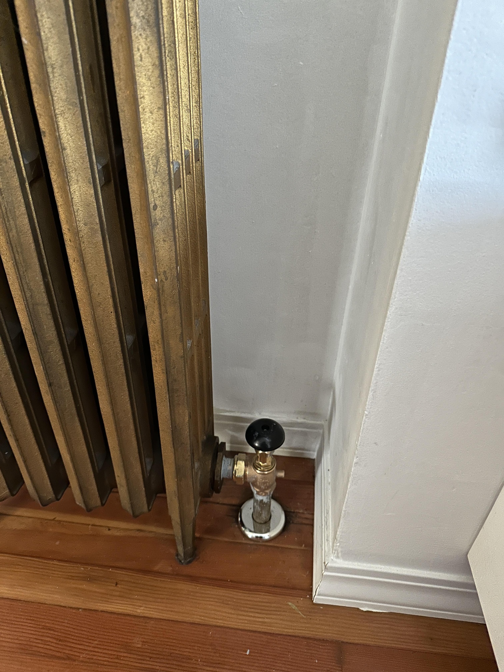 New Radiator valve installed